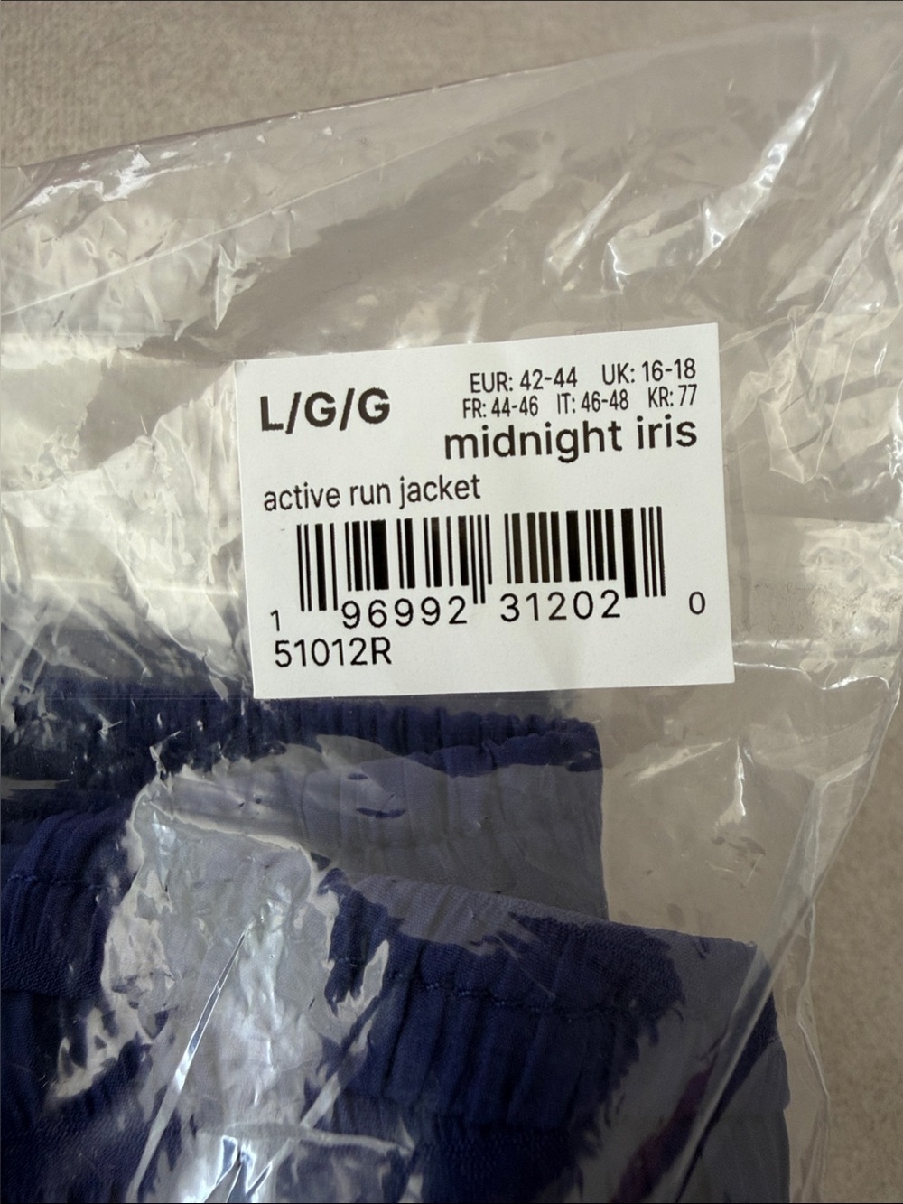 SPANX Midnight Iris Active Run Jacket
